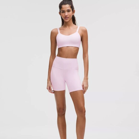 Lululemon Align™ High-Rise Short 6" in Pink Organza Size 6 BNWT - Picture 2 of 5